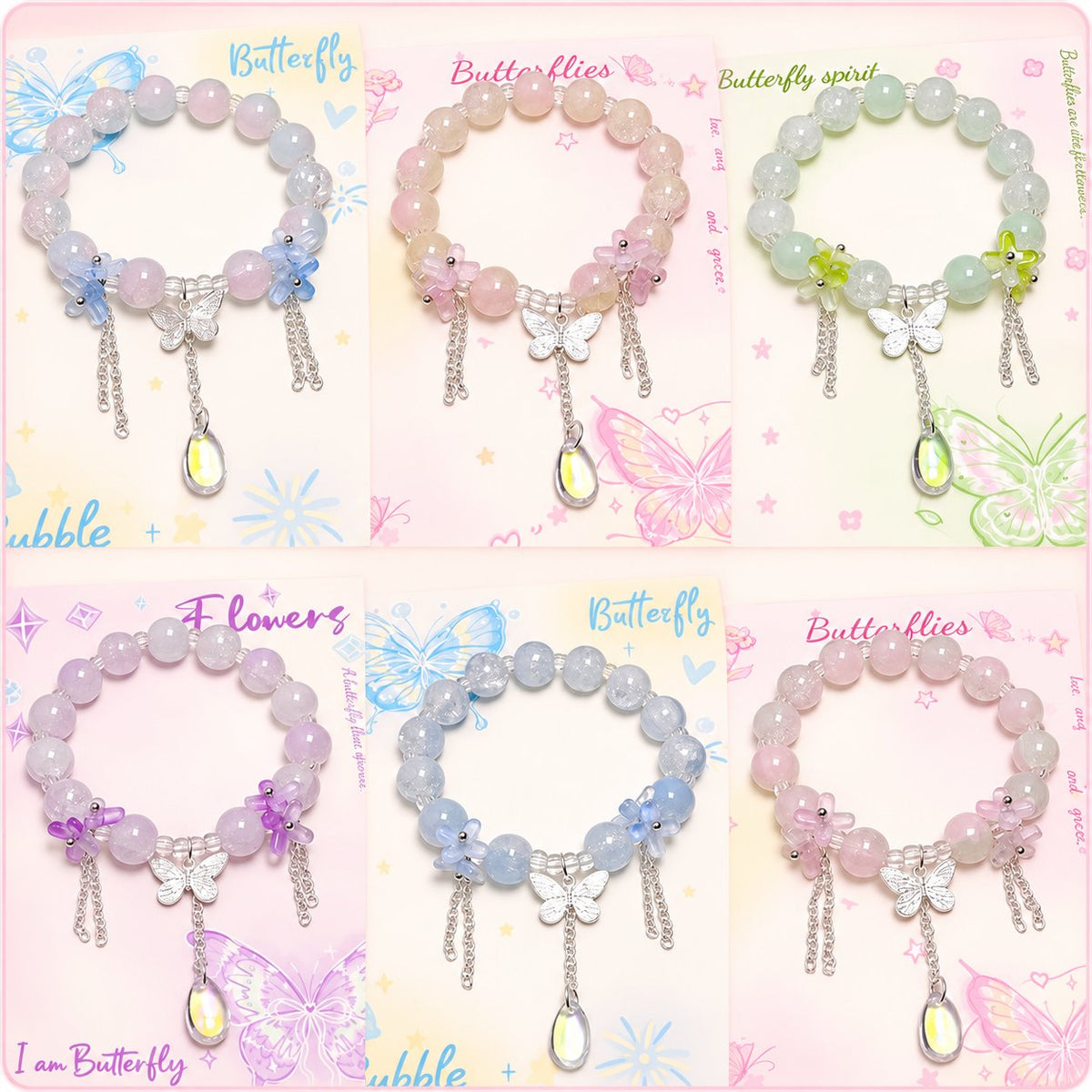 Beaded bracelet designs and charms