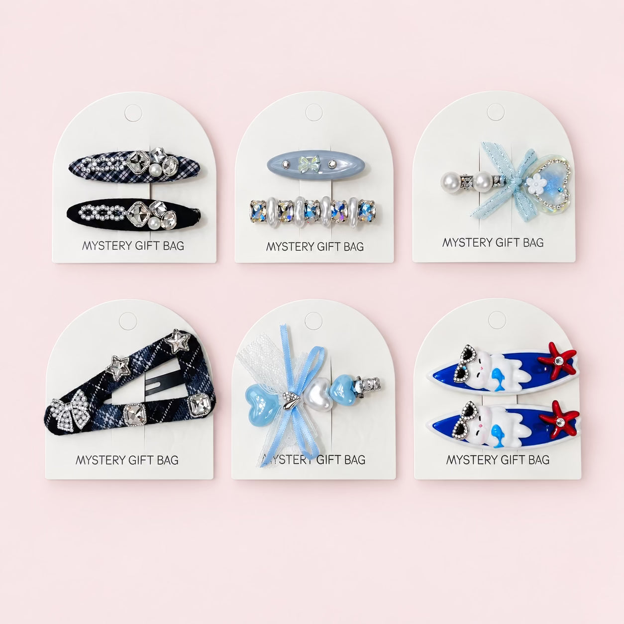 Colourful claw clips and hair accessories