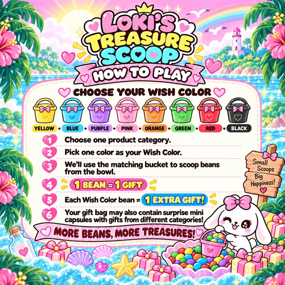 MGB Loki Lucky Bag treasure bucket options and surprise gifts