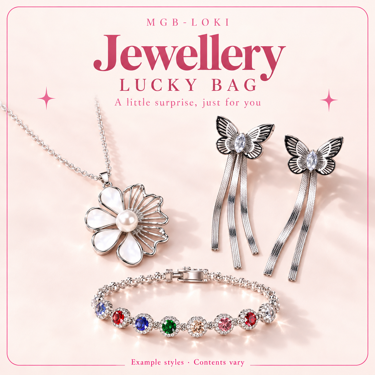 MGB Loki Jewelry Lucky Bag — example styles, contents vary